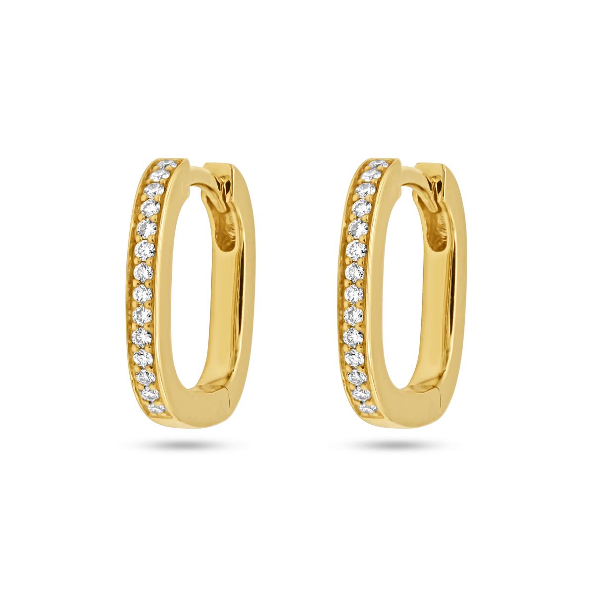 Femme Adorée – Boucles d'oreilles – Or jaune & diamants
