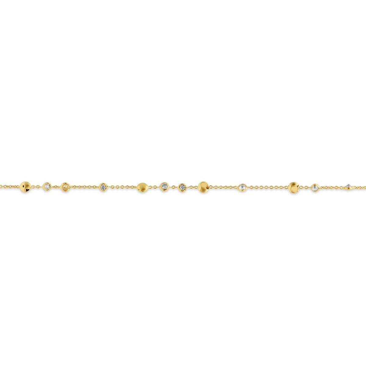 Femme Adorée – Bracelet – Or Jaune & Zirconium – vue 2