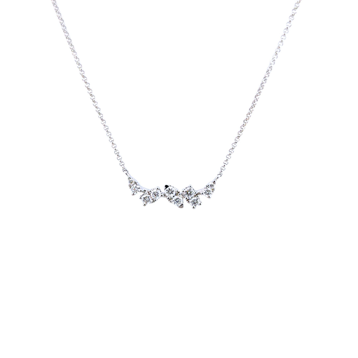 Femme Adorée – Collier – Or Blanc & Diamants