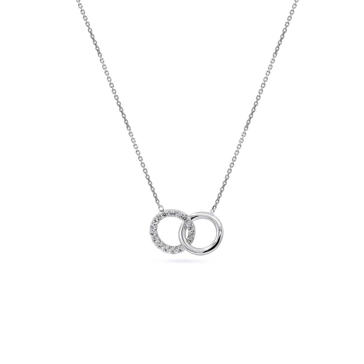 Femme Adorée – Collier – Or Blanc & Zirconium