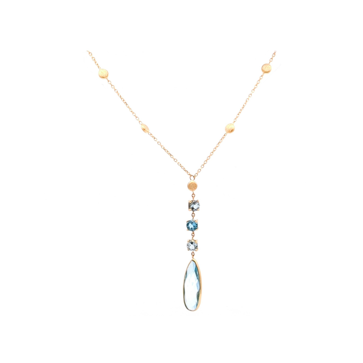 Femme Adorée – Collier – Or Jaune & Pierres Semi-Précieuses