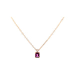 Femme Adorée – Collier – Or Rose, Pierre Semi-Précieuse & Diamants