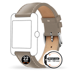 Ice Watch – Bracelet – Smart – Cuir – Taupe Silver Grain – vue 2