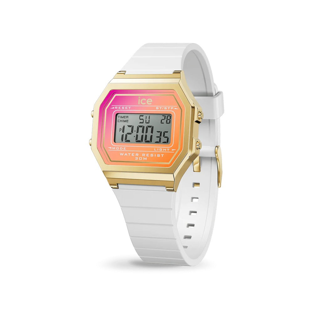Ice Watch Digit Retro – White Sunkissed