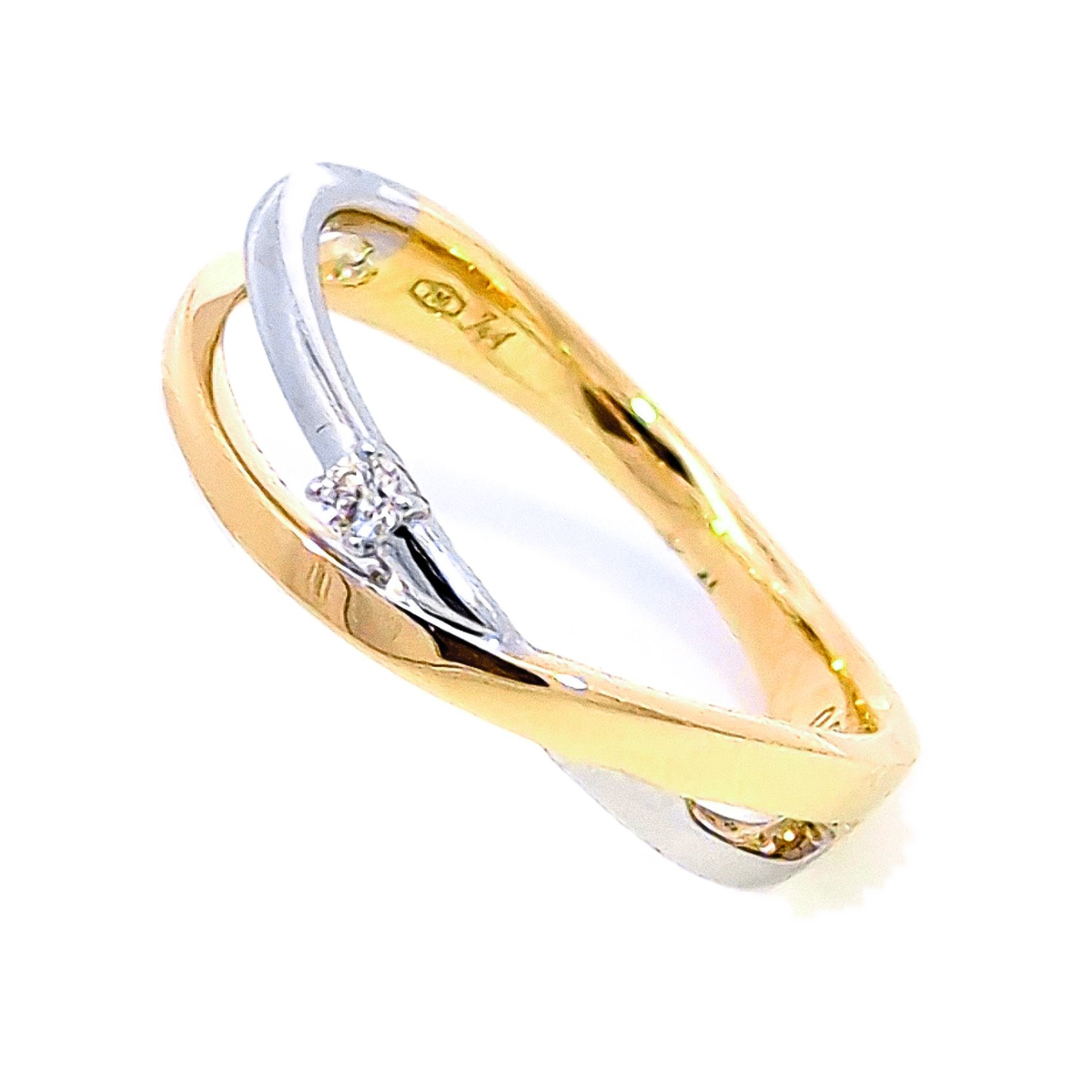 J&A 1970 – Bague – Bicolore & Diamant
