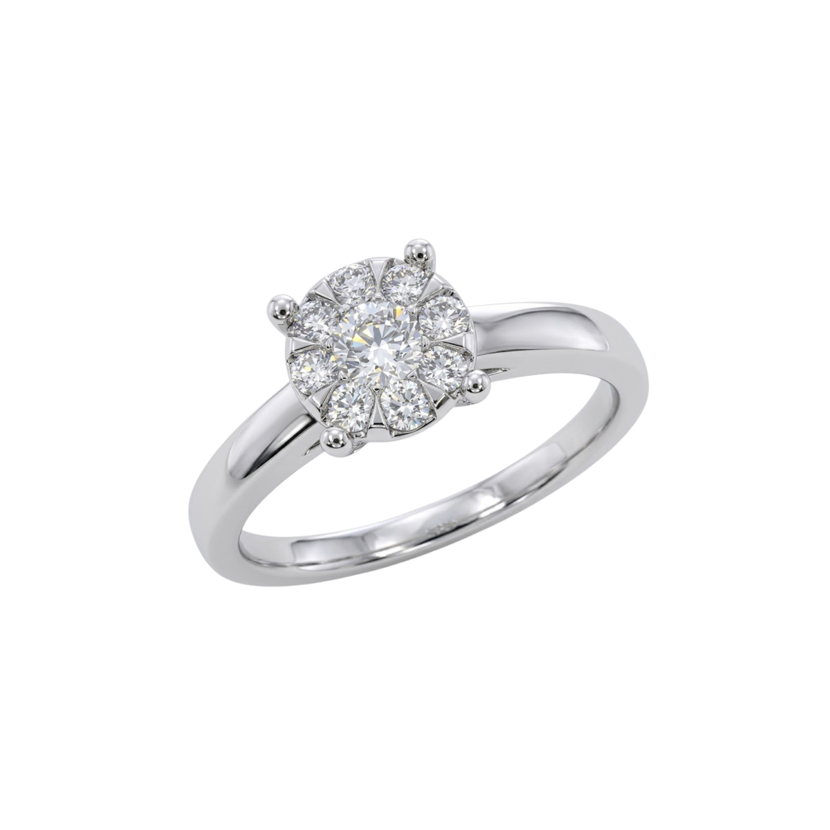 J&A 1970 – Bague – Or Blanc & Diamants