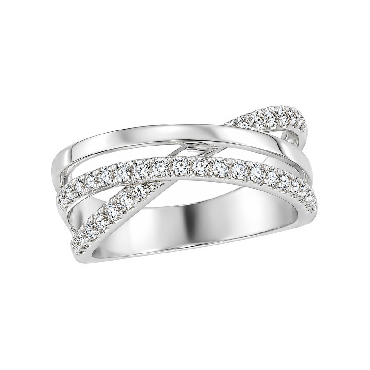 J&A 1970 – Bague – Or Blanc & Diamants