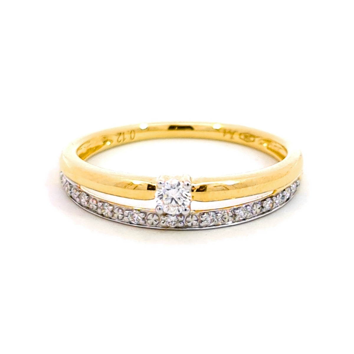 J&A 1970 – Bague – Or Jaune & Diamants