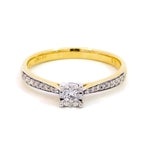 J&A 1970 – Bague – Or Jaune & Diamants
