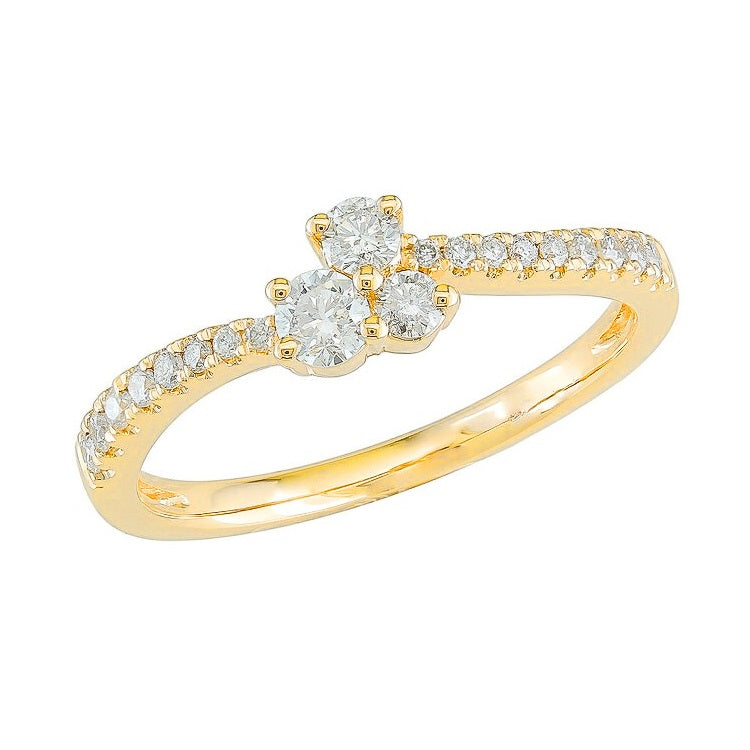 J&A 1970 – Bague – Or Jaune & Diamants