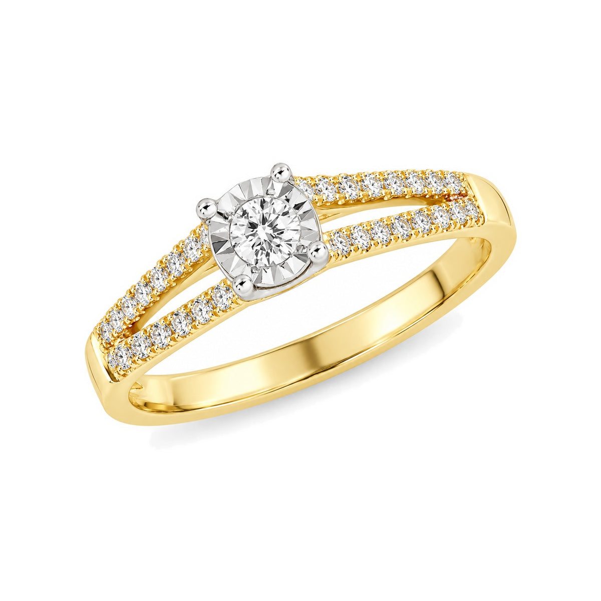 J&A 1970 – Bague – Or Jaune & Diamants