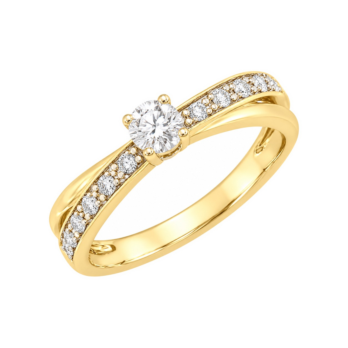 J&A 1970 – Bague – Or Jaune & Diamants
