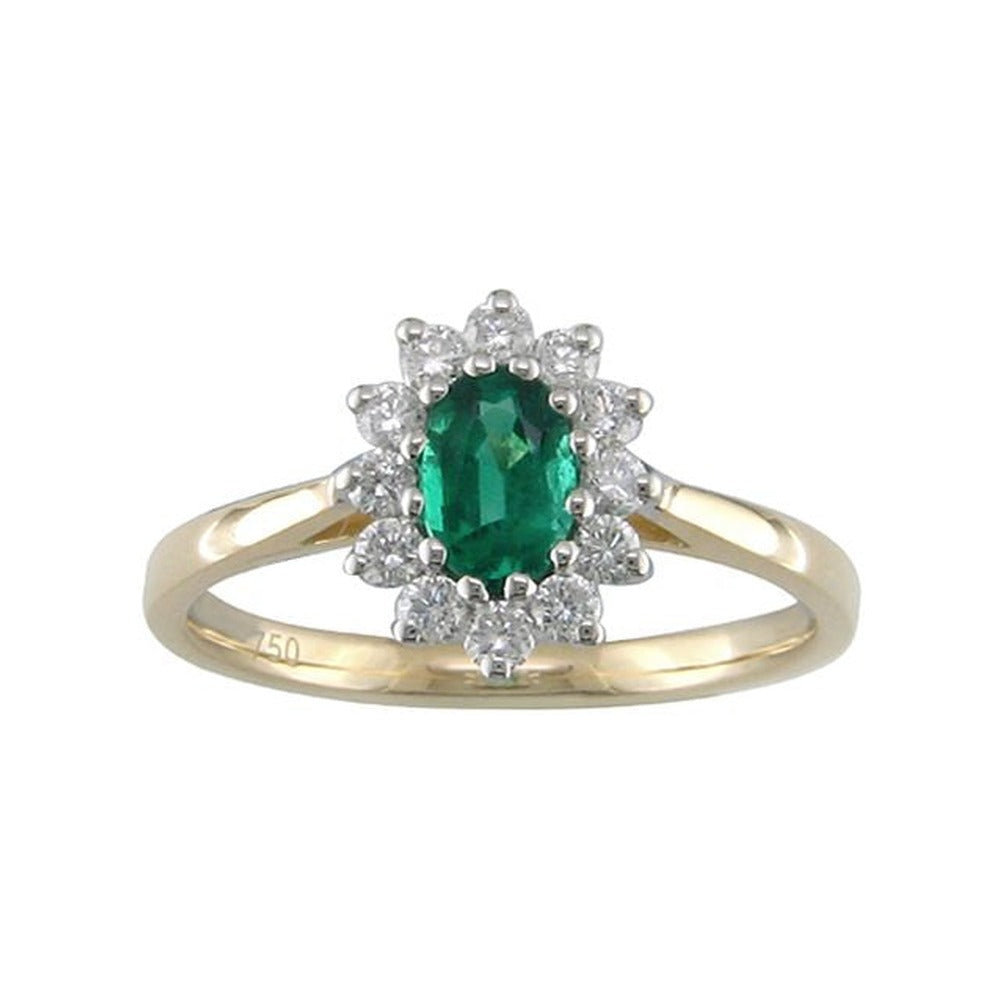 J&A 1970 – Bague – Panier Émeraude