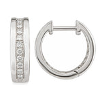 J&A 1970 – Boucles d'Oreilles – Or Blanc & Diamants