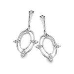 J&A 1970 – Boucles d'Oreilles – Or Blanc & Diamants