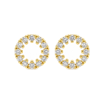 J&A 1970 – Boucles d'Oreilles – Or Jaune & Diamants