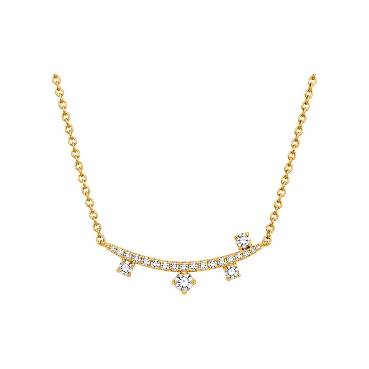 J&A 1970 – Collier – Or Jaune & Diamants