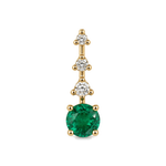J&A 1970 – Pendentif – Or jaune & emeraude
