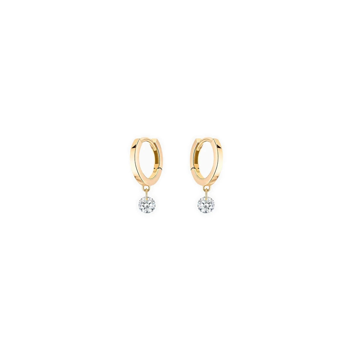 La Brune & La Blonde – Boucles d'oreilles – Or Jaune & Diamants