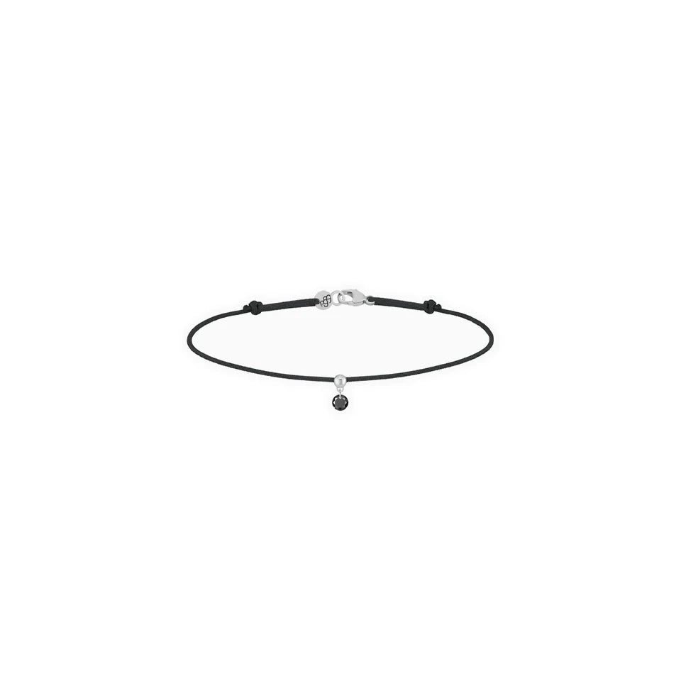 La Brune & La Blonde – Bracelet – Or Blanc & Diamant noir