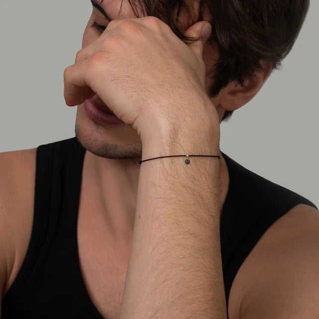 La Brune & La Blonde – Bracelet – Or jaune & diamant noir – vue 3