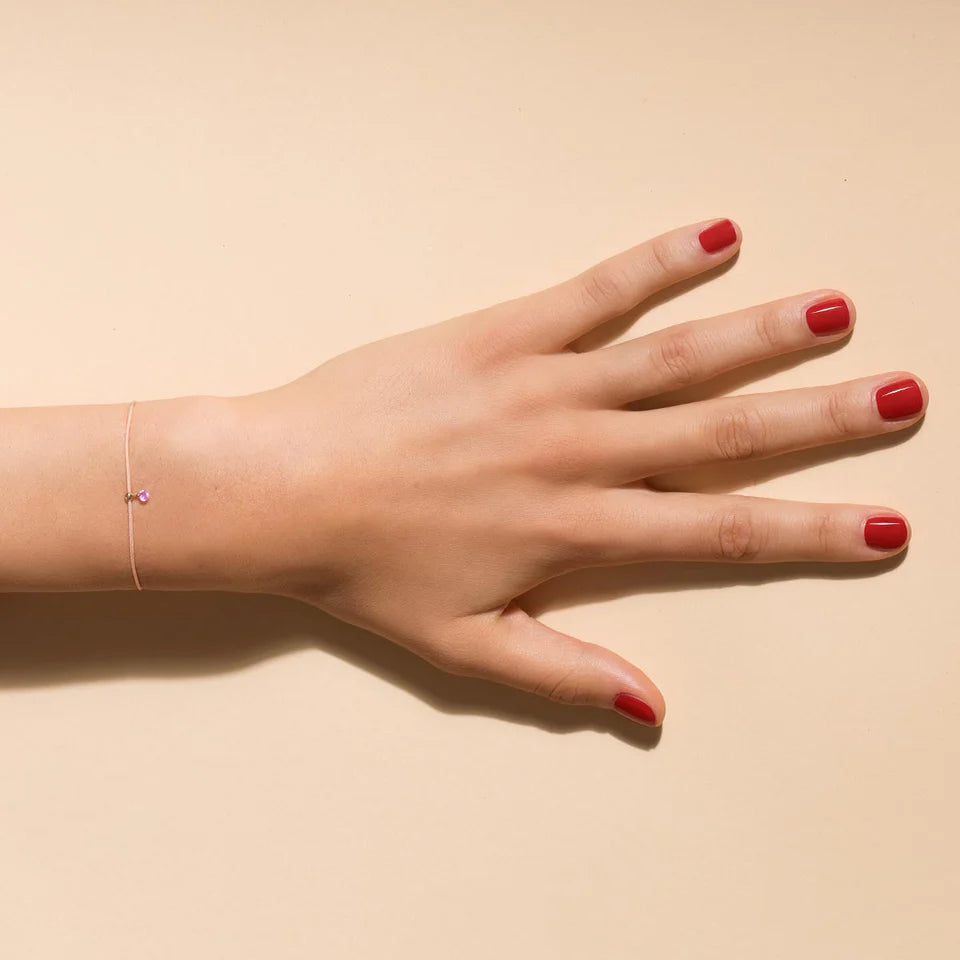 La Brune & La Blonde – Bracelet – Or Rose & Saphir Rose – vue 2