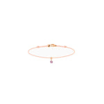 La Brune & La Blonde – Bracelet – Or Rose & Saphir Rose
