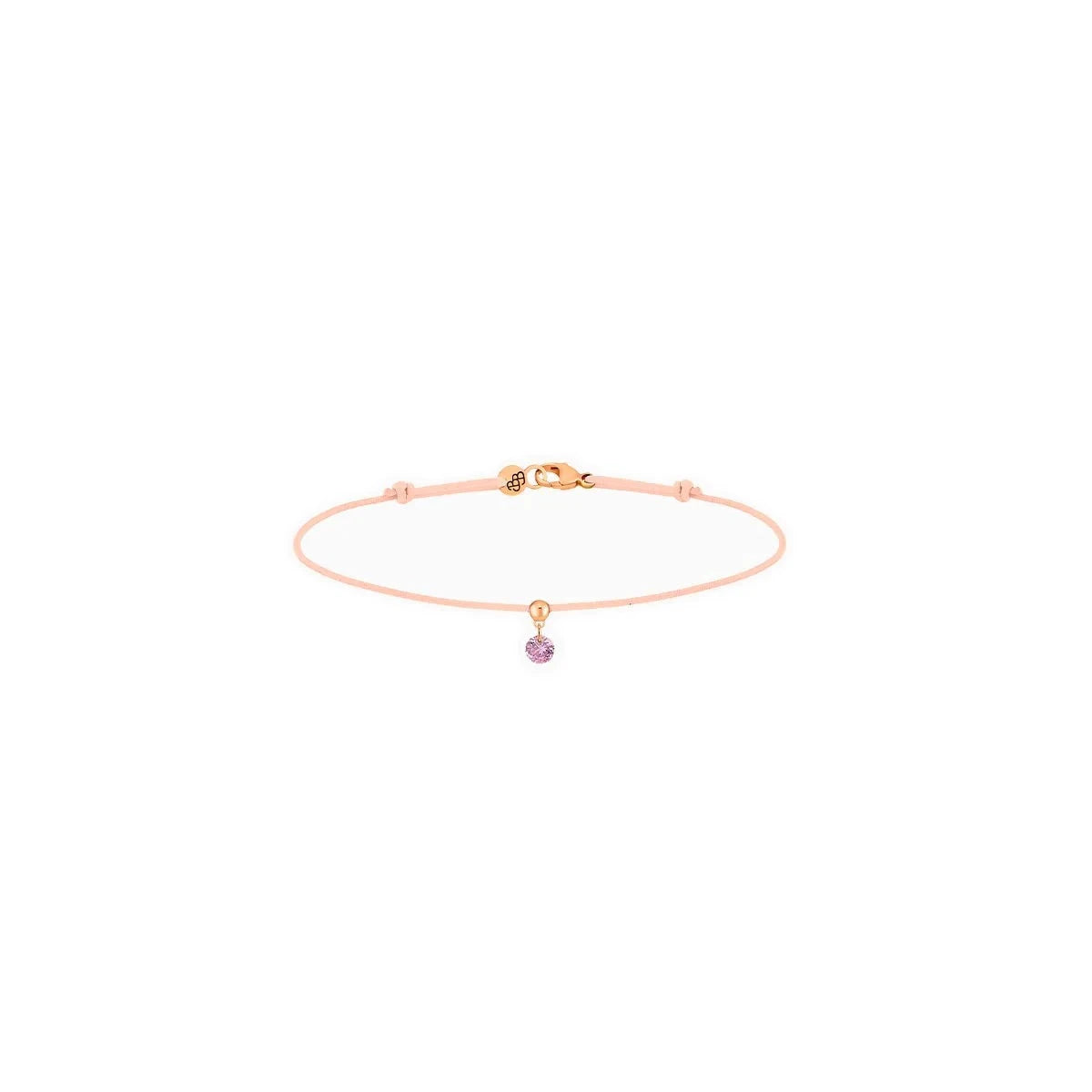 La Brune & La Blonde – Bracelet – Or Rose & Saphir Rose