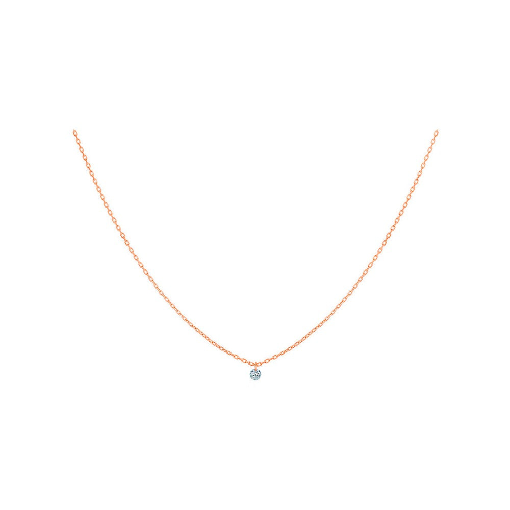 La Brune & La Blonde – Collier – Or Rose & Diamant