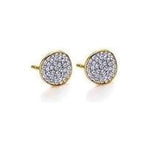 LeCarré – Boucles d'Oreilles – Or Jaune & Diamants
