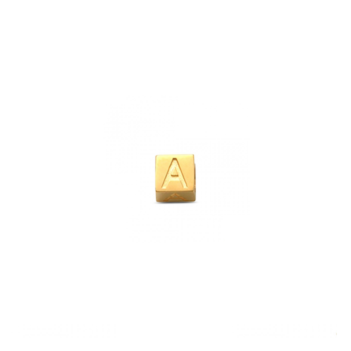 LisaMona – Cube – Lettre A-Z – Or jaune – vue 3