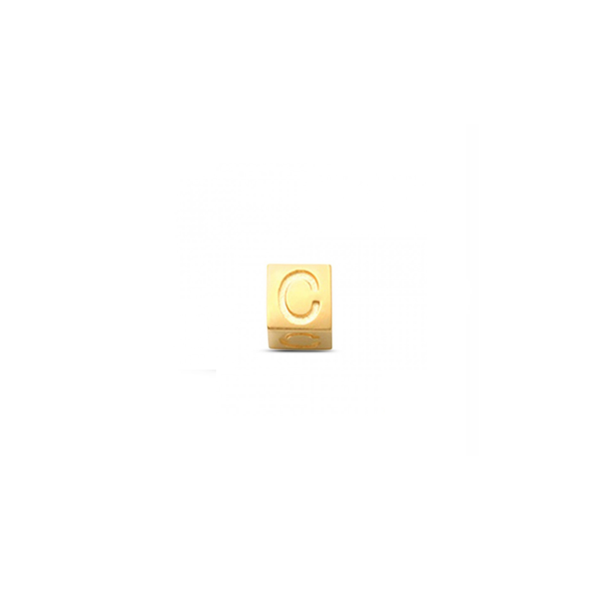 LisaMona – Cube – Lettre A-Z – Or jaune – vue 4