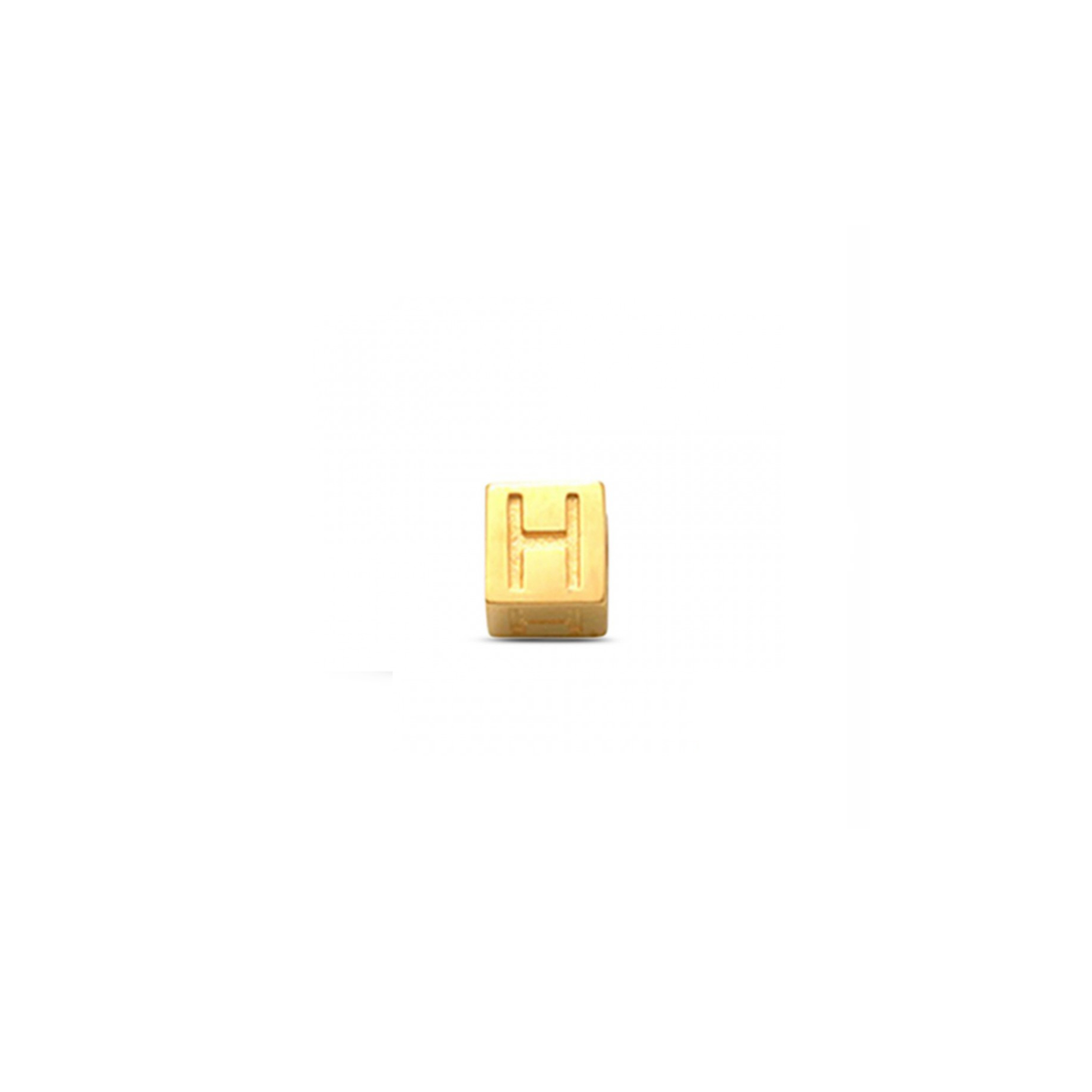 LisaMona – Cube – Lettre A-Z – Or jaune – vue 9