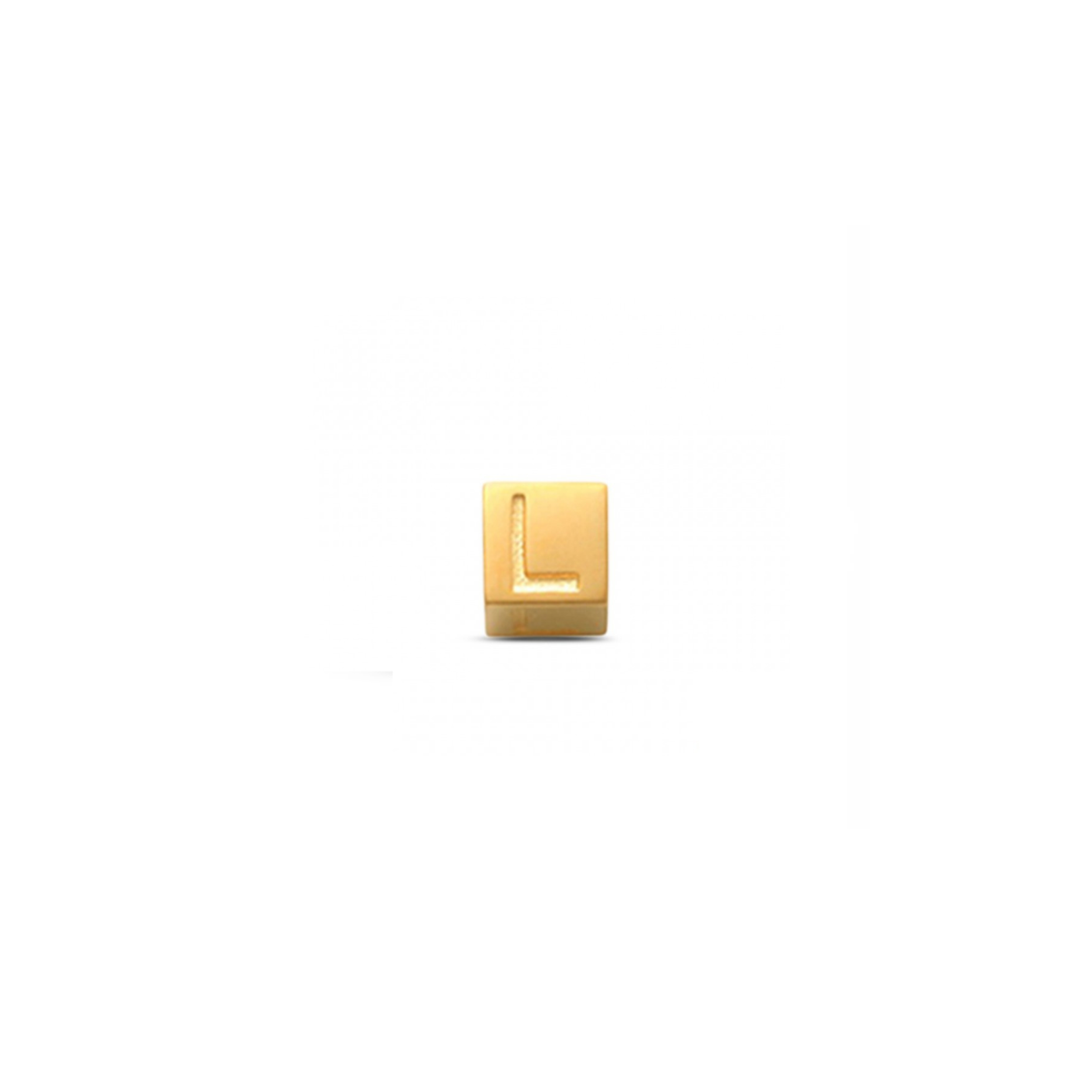 LisaMona – Cube – Lettre A-Z – Or jaune – vue 13