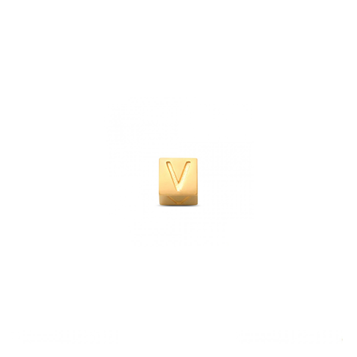 LisaMona – Cube – Lettre A-Z – Or jaune – vue 22