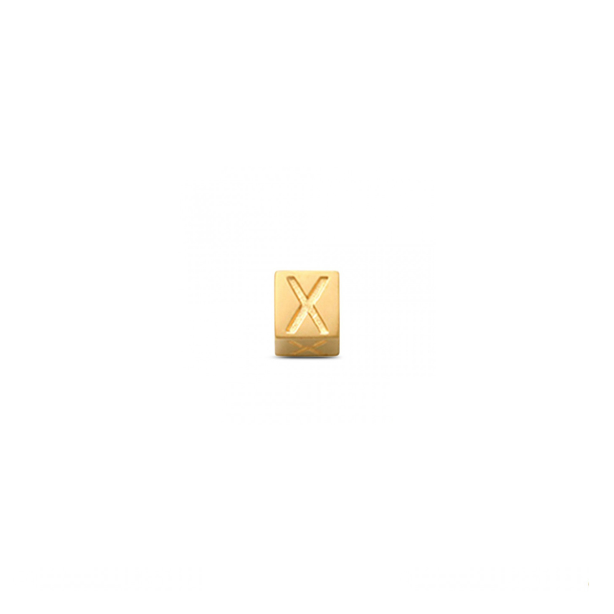LisaMona – Cube – Lettre A-Z – Or jaune – vue 24