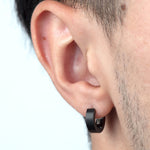 Lotus – Boucles D'oreilles Acier – vue 2