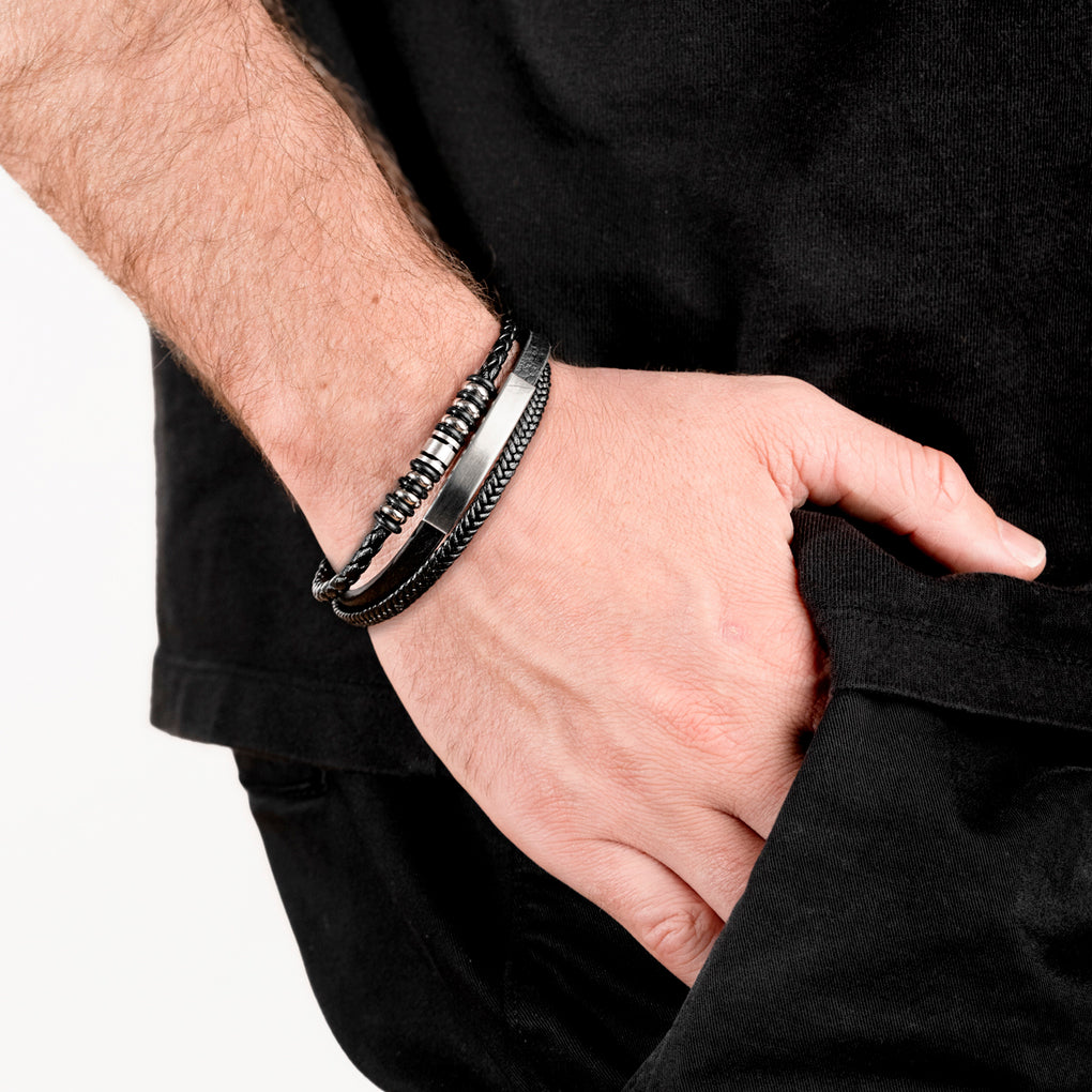 Lotus - Bracelet cuir