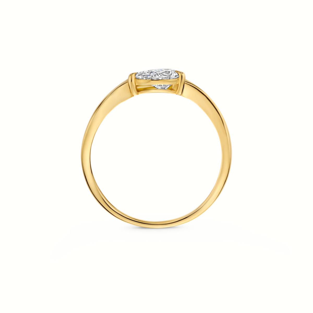 Mérité – Bague – Or jaune & diamant Lab – vue 2