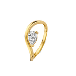 Mérité – Bague – Or jaune & diamant Lab
