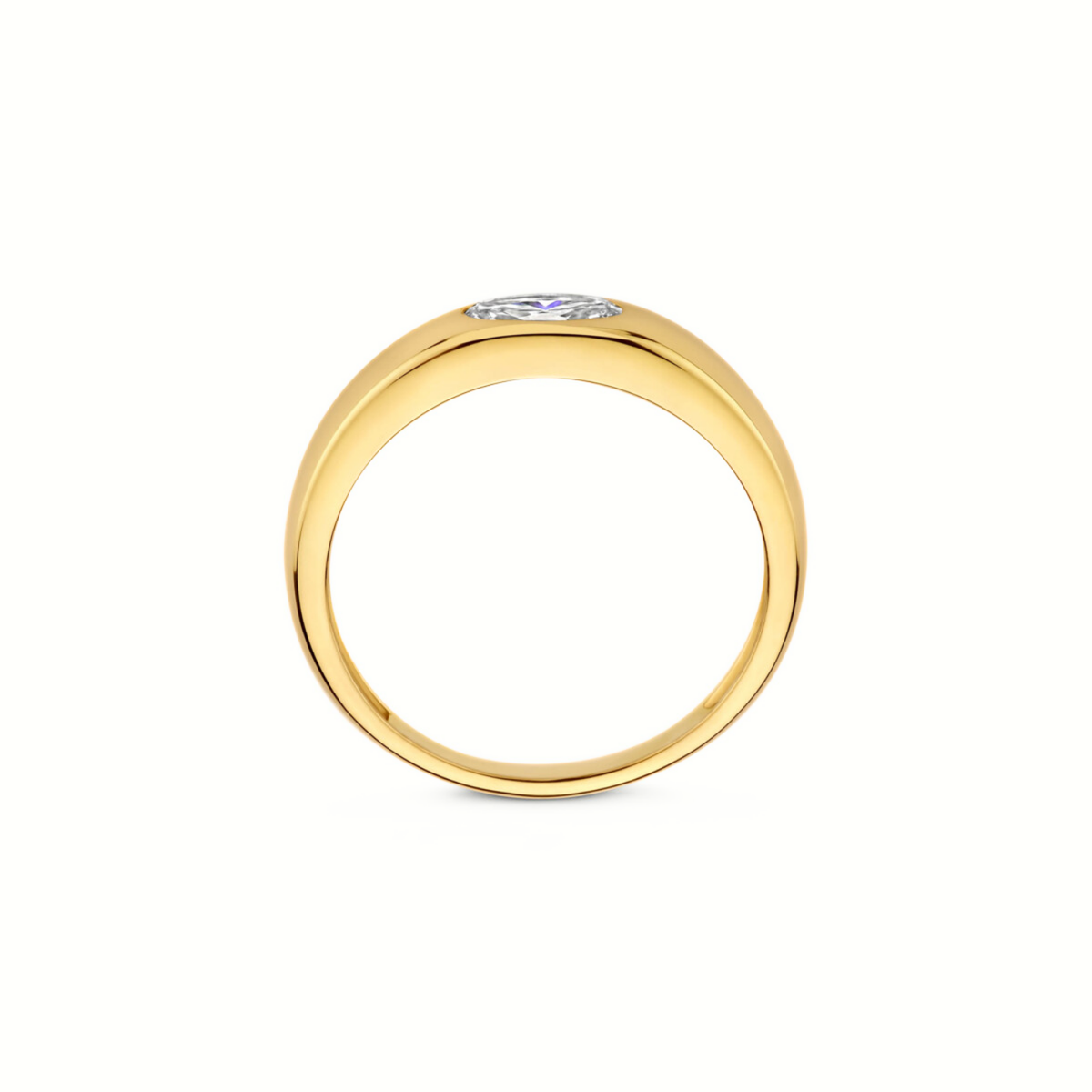 Mérité – Bague – Or jaune & diamant Lab – vue 2