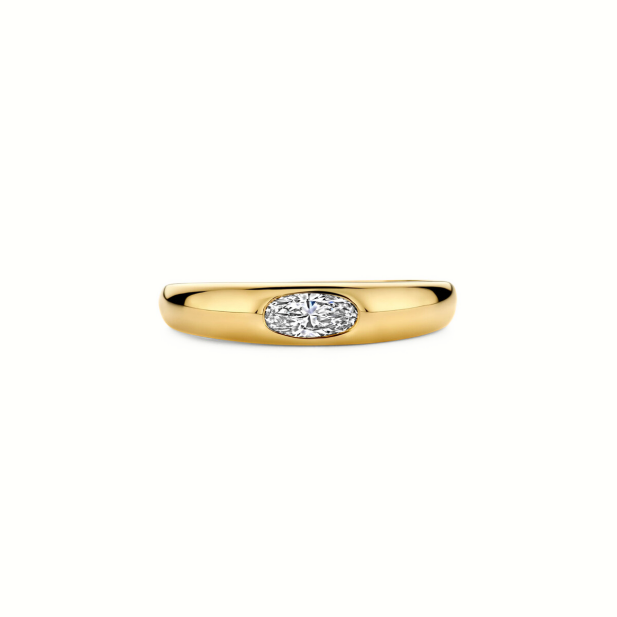 Mérité – Bague – Or jaune & diamant Lab – vue 3
