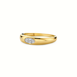 Mérité – Bague – Or jaune & diamant Lab – vue 4