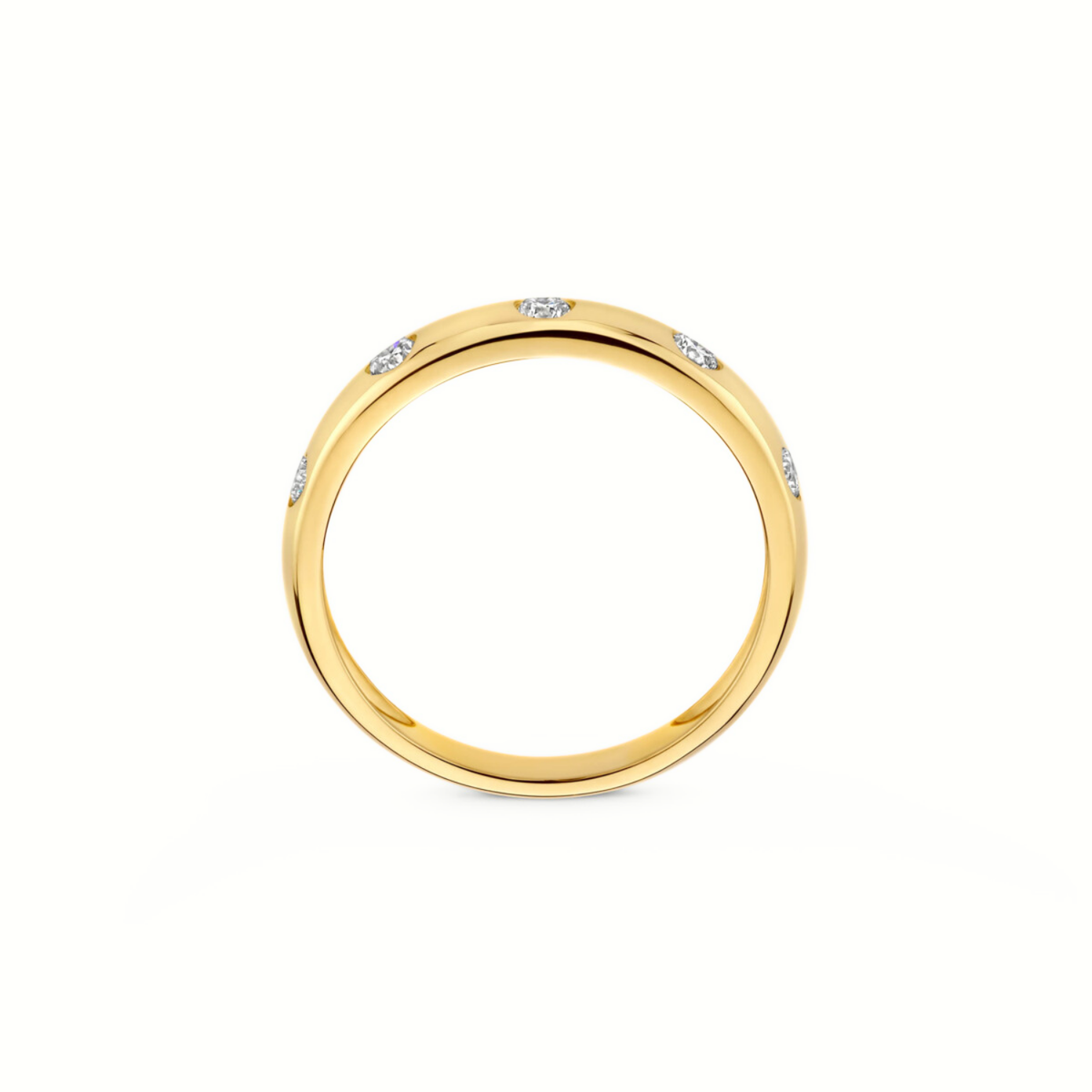 Mérité – Bague – Or jaune & diamants Lab – vue 2