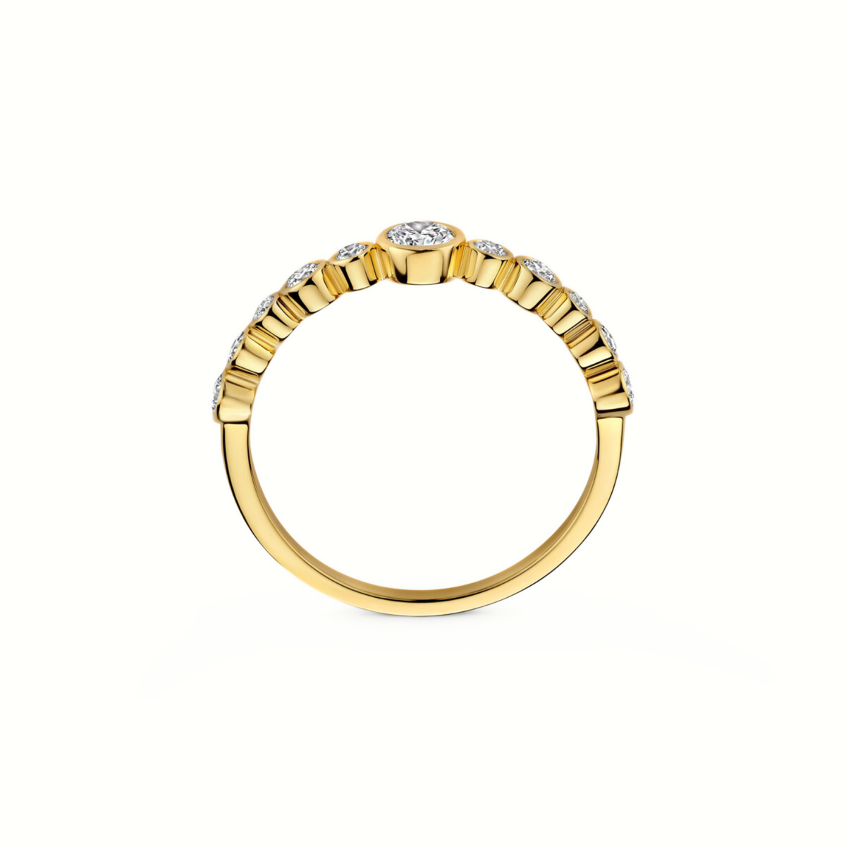 Mérité – Bague – Or jaune & diamants Lab – vue 2