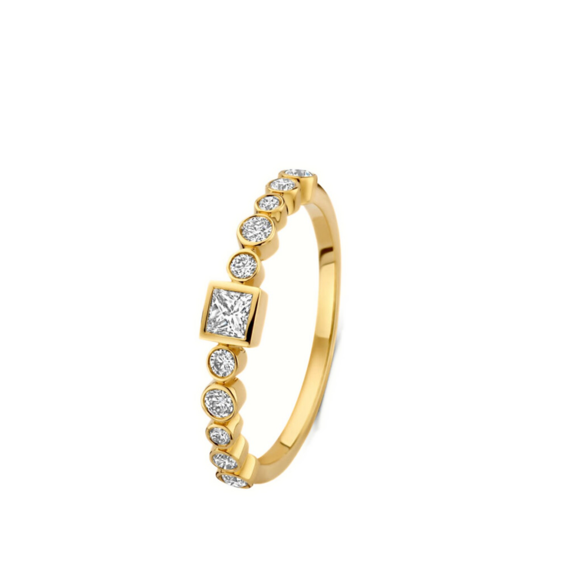 Mérité – Bague – Or jaune & diamants Lab