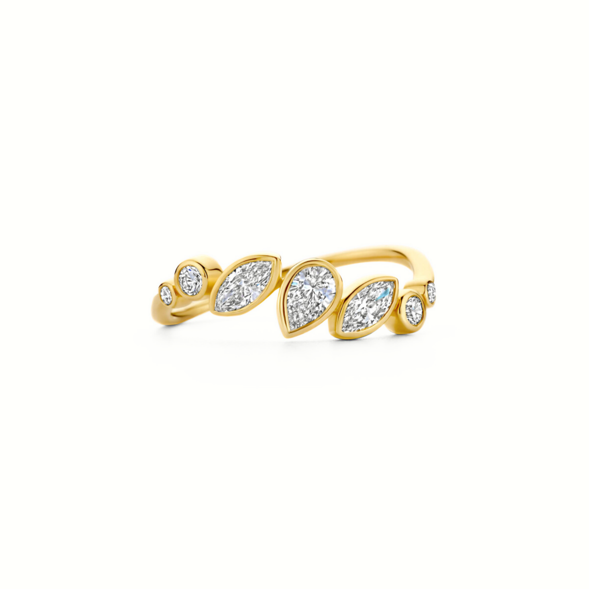 Mérité – Bague – Or jaune & diamants Lab – vue 3
