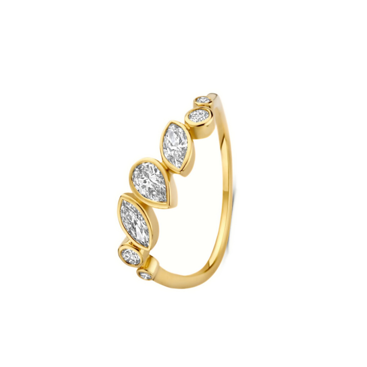 Mérité – Bague – Or jaune & diamants Lab