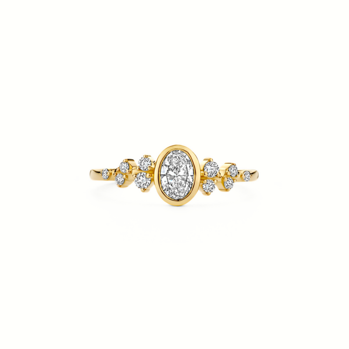 Mérité – Bague – Or jaune & diamants Lab – vue 3