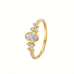 Mérité – Bague – Or jaune & diamants Lab